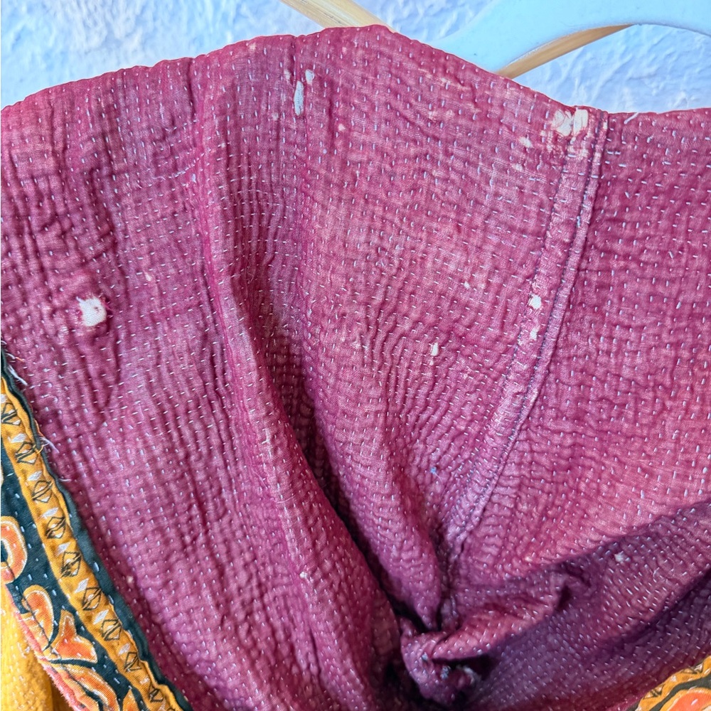 Kantha Bae Rising Sun hooded duster coat - Picture 7 of 9